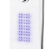 vidaXL Душ панел, алуминий, 20x44x130 см, бял