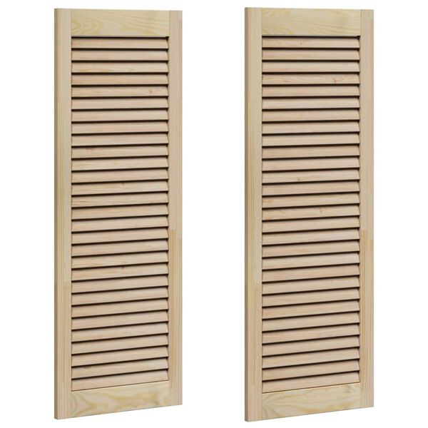 vidaXL Врата за шкаф с врата 2 pcs Естествен 110 x 2,1 x 39,5 см