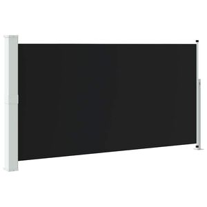vidaXL Странична тента за вътрешен двор/тераса, 160x300 см, черна