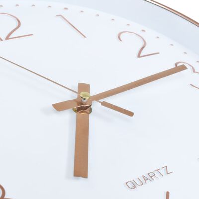 vidaXL Стенен часовник, 30 см, розово-златисто
