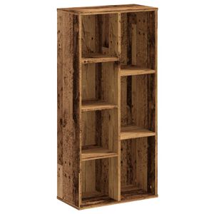 vidaXL Библиотека, старо дърво, 50x25x105 см, инженерно дърво