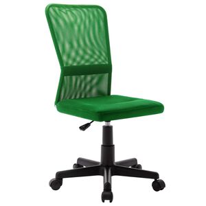 vidaXL Офис стол, зелен, 44x52x100 см, мрежест плат