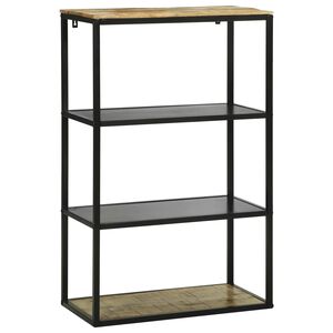 vidaXL Библиотека 70 x 35 x 110 см Масивна дървесина от манго