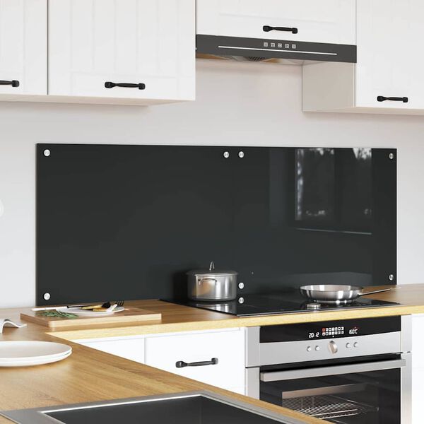 vidaXL Кухненски заден панел 2 pcs Тъмен сив 70 x 50 cm