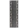 vidaXL Килим с пътека FLORNES Тъкан Сиво Зигзаг 67 x 150 cm ПП 7 mm
