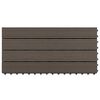 vidaXL Плочка за decking 6 pcs Тъмен кафяв 60 x 30 cm WPC