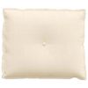 vidaXL Възглавница за гръб Крем 60 x 50 cm Кордюрова тъкан