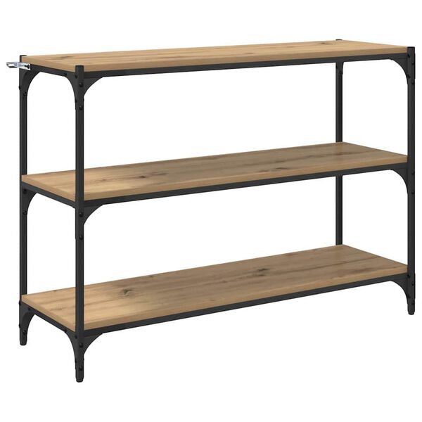 vidaXL Шкаф за книги дъб артизан 100 x 33 x 70,5 см