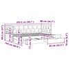 vidaXL Дневно легло с уширение и чекмеджета, без матрак, 80x200 см