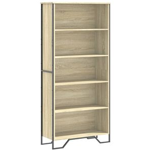 vidaXL Библиотека, дъб сонома, 80x31x169 см, инженерно дърво