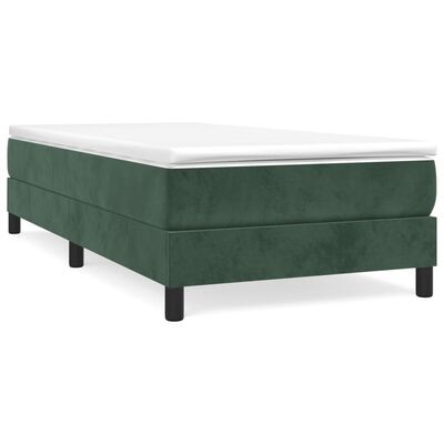 vidaXL Рамка за легло, тъмнозелена, 80x200 см, кадифе