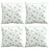vidaXL Пухени възглавници Листо 4 pcs Мотив с листа 50 x 50 cm