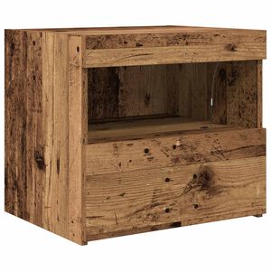 vidaXL Нощен шкаф Старо дърво 50 x 40 x 45 cm Инженерна дървесина