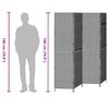 vidaXL Разделител за стая Кафяво 195 x 180 см полиратан