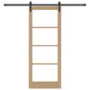 vidaXL Преплъзваща се врата ORKDAL Естествен 83 х 211 см