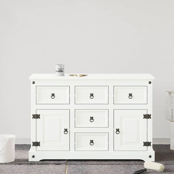 vidaXL Боя за мебели Бяло 10 x 10 x 12 см Стенно пано