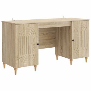 vidaXL Бюро Сонома 142,5 x 50 x 75 см Инженерна дървесина