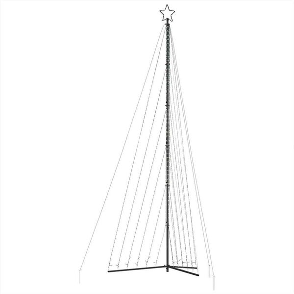 vidaXL LED коледна елха 789 светодиода Цветни 476 см