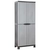 vidaXL Пластмасов шкаф 68x39x171,5 см