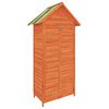 vidaXL Градинска барака за инструменти кафява 89x52,5x175 см бор масив