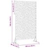 vidaXL Екран за уединение Сив 100 x 50 x 180 см Стомана