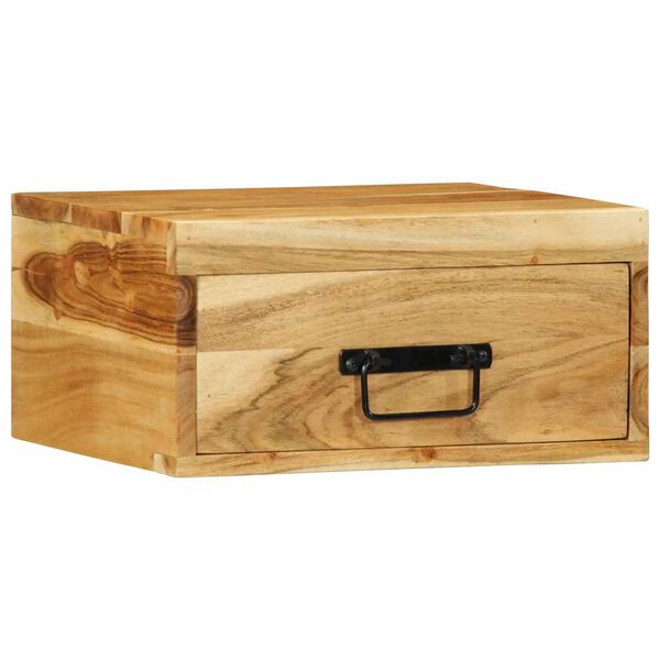 vidaXL Стенни нощни шкафчета 2 бр. масивна дървесина акация