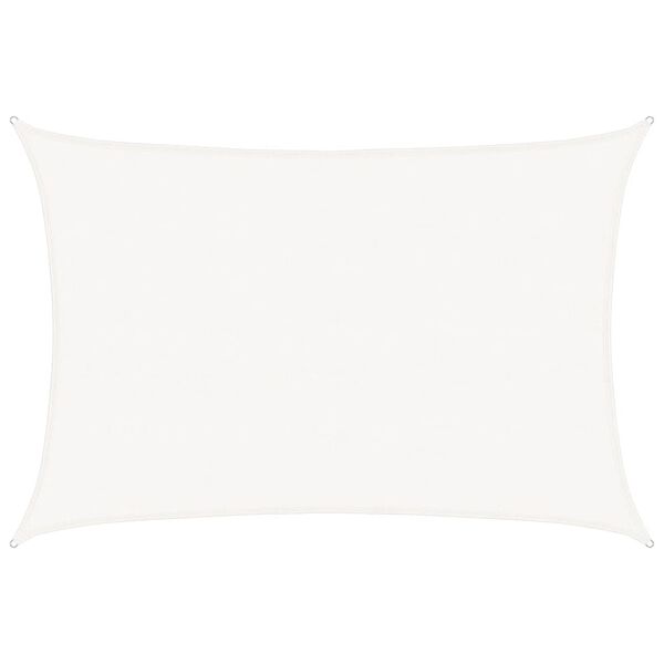 vidaXL Платно-сенник, 160 г/м&sup2;, бяло, 5x7 м, HDPE