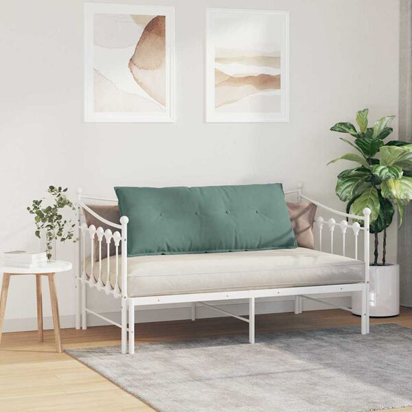 vidaXL Възглавница за гръб Морско зелено 120 x 50 cm Кордюрова тъкан