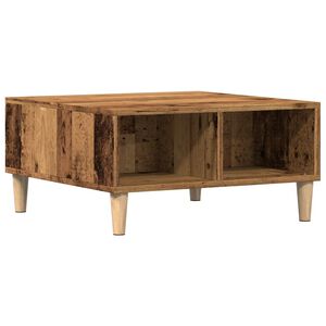 vidaXL Масичка за кафе от старо дърво 60x60x30 cm Инженерна дървесина