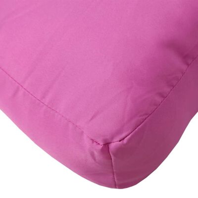 vidaXL Палетни възглавници, 2 бр, розови, текстил