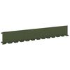 vidaXL Ограда за трева 10 pcs 102 x 15 x 4 см Стомана Маслиненозелено