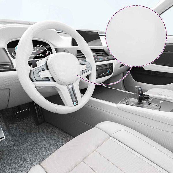 vidaXL Фолиа за кола, 2 бр, 4D бели, 100x150 см+50x150 см