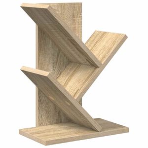 vidaXL Дървена библиотека 3-тирe 30 x 18 x 40 см Инженерна дървесина