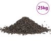 vidaXL Базалтов чакъл 25 кг черен 5-8 мм