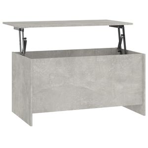 vidaXL Маса за кафе, бетонно сива, 102x55,5x52,5 см, инженерно дърво