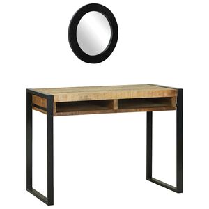 vidaXL Тоалетка Кафяво 100 x 50 x 75 cm Масивна дървесина от манго