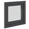 vidaXL Прозорец за мазе "RISOR" 50x50 см Отварящо-отваряем DIN десен антрацит