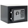 vidaXL Цифров сейф с заключване Тъмносив 23 x 17 x 17 см Стомана
