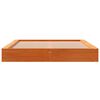 vidaXL Рамка за легло без матрак, восъчнокафяв, 120x200 см, бор масив