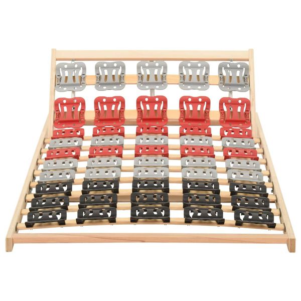 vidaXL Рамка за легло с 12 ламела, регулируем модул глава, 70x200 см