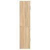 vidaXL Висок шкаф, сонома дъб, инженерно дърво