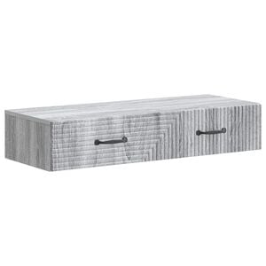 vidaXL Стенен страничен масичка Сива сонома 87,5 x 34,5 x 17 см