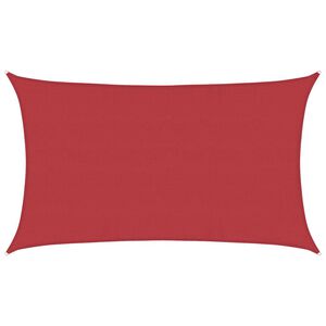 vidaXL Платно-сенник, 160 г/м&sup2;, червено, 5x8 м, HDPE