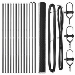 vidaXL Стълб за ограда. Сив