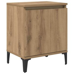 vidaXL Нощен шкаф Дъб 40 x 30 x 50 cm Инженерна дървесина