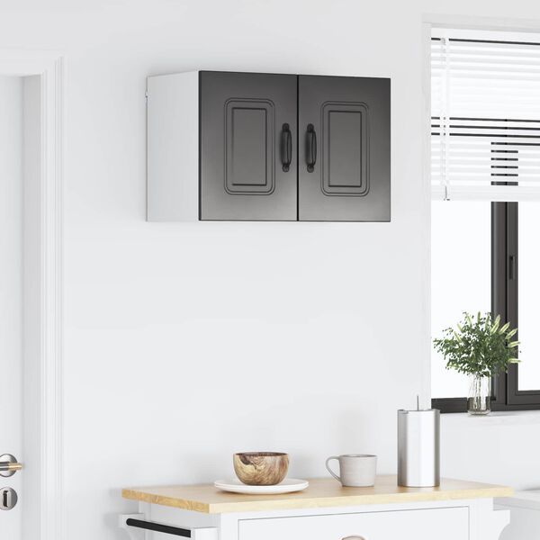 vidaXL Кухненски шкаф Kalmar 2 pcs Черно 30 x 31 x 40 см