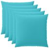 vidaXL Калъфка за възглавница 6 pcs HEERLEN Тюркоаз 60 x 60 cm