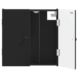 vidaXL Кабинет за дартборд BREDA Черно 52,5 x 10,5 x 53,5 см