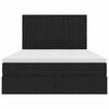 vidaXL Легло с място за съхранение и матрак Черно 140 x 190 cm Кадифе