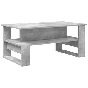vidaXL Масичка за кафе Циментено сиво 90 x 50 x 40 cm